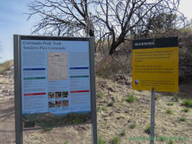 Signs at Montezuma Pass Signs at Montezuma Pass