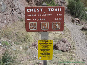 Starting out from Montezuma Pass.