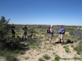 Cheetah, Jerry, Raquel and Shaun taking a break on AZT Passage 15.