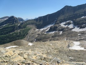 Looking across Agassiz basin, Glacier NP