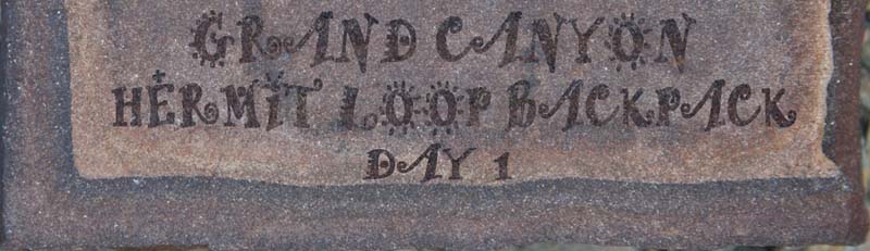 Grand Canyon Hermit Loop Backpack - October 2007, Day 1