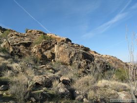 At the base of the Harcuvar Mountains