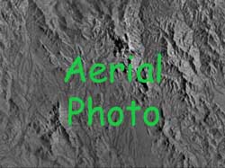 Aerial photograph of the area we explored.