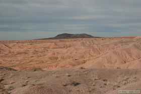 Pilot Rock, our destination, in the distance.