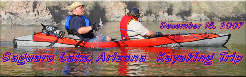 Saguaro Lake Kayaking, December 2007