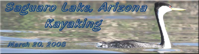 Saguaro Lake Kayaking, March 2008